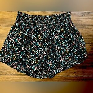 3X Preowned American Rag Flowy Comfy Colorful Elastic Waist Shorts